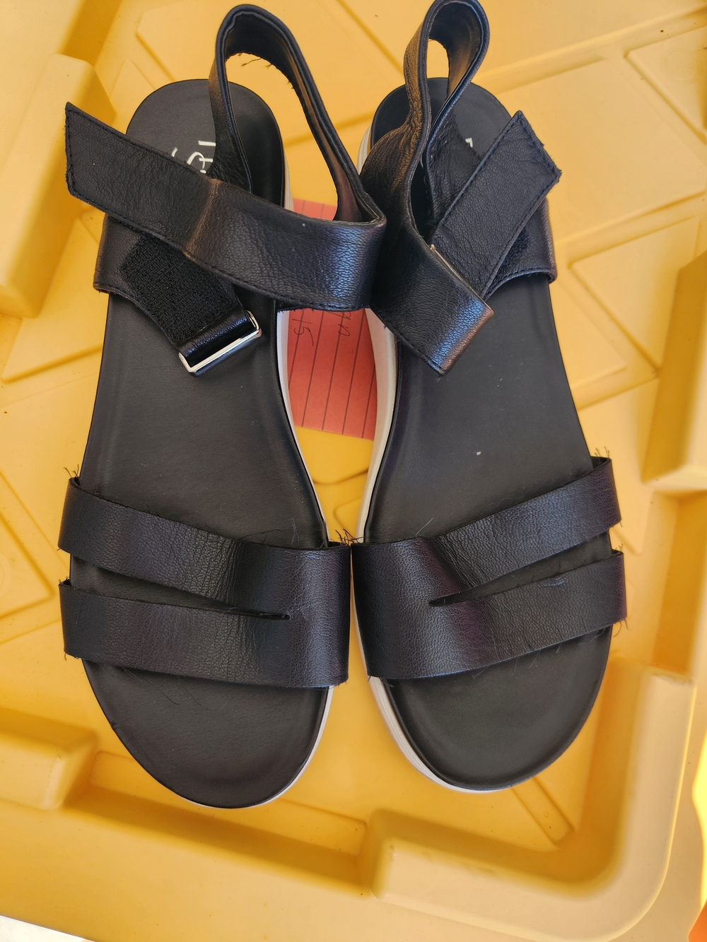 Black Strappy Casual Platform Sandals